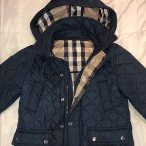 Burberry kids navy jacket
